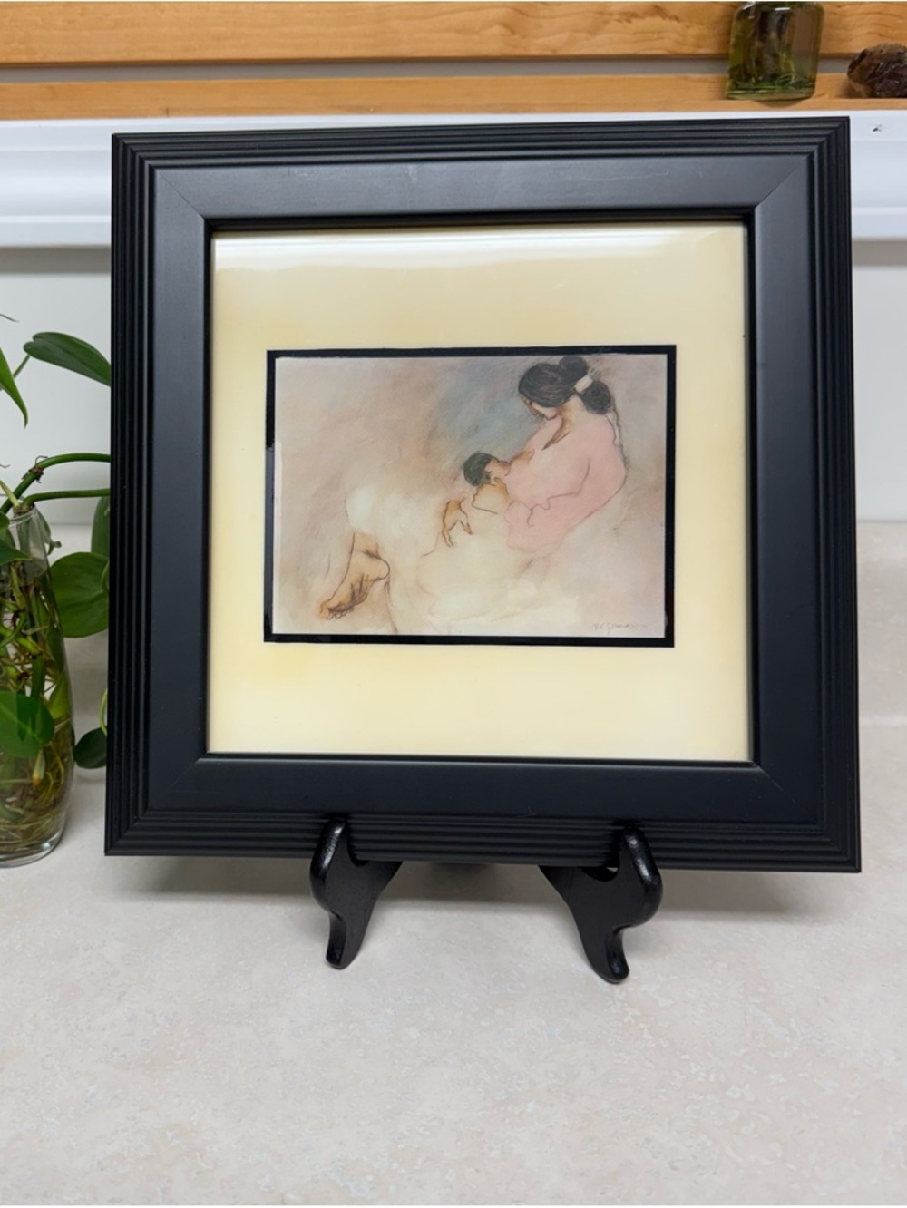 R.C. Gorman Vintage Art Tile “Laila With Child” Southwest Breastfeeding Mother